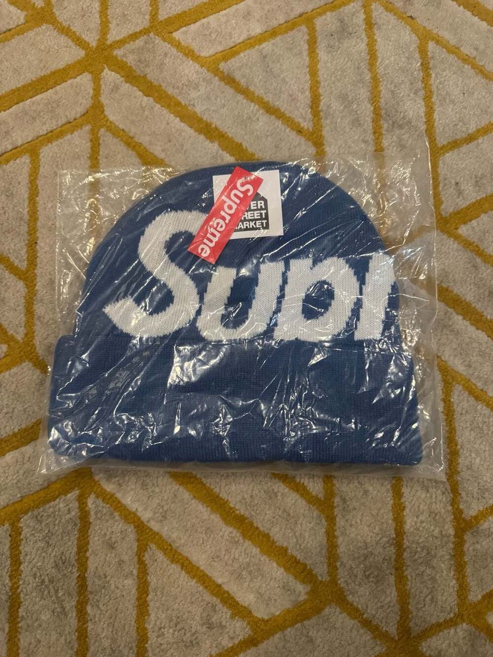 Supreme Big Logo Beanie Slate FW24